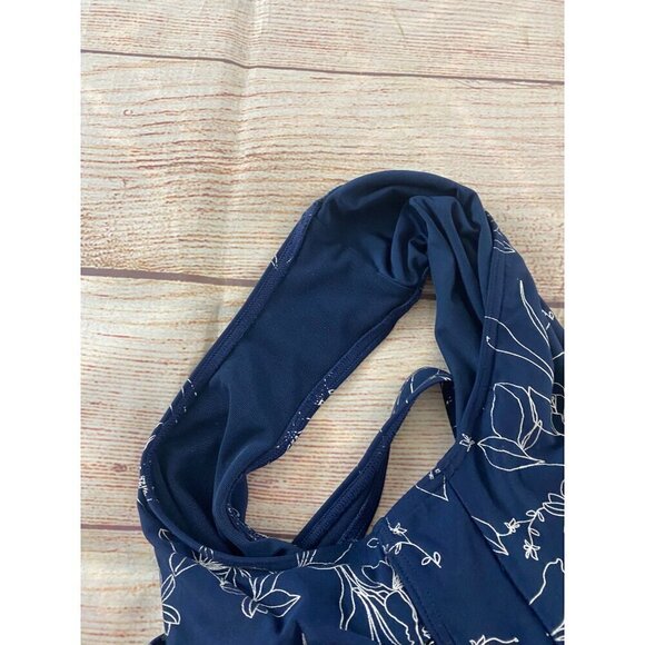 Niptuck Swim Women's Ruched Bodice Printed One Piece Swimsuit - 8 - Picture 12 of 12